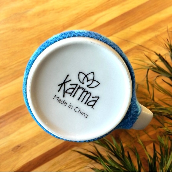 Karma “Purrk Me Up” Cat Mug with Pink & Blue Knit Cozy - Adorable & Unique! - Picture 7 of 14